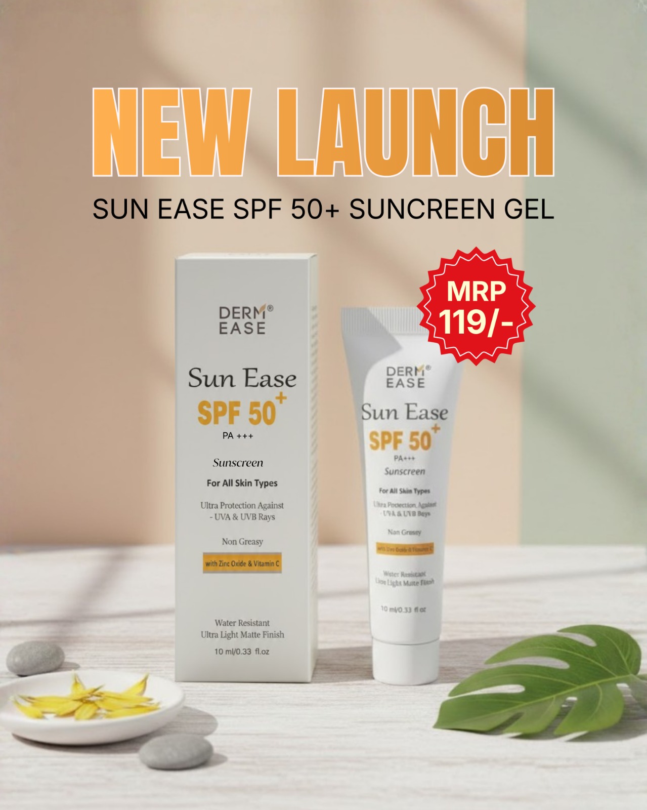 Sun Ease Sunscreen SPF 50 PA+++ Gel Matte